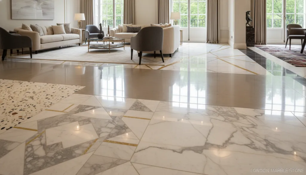 marble flooring Knightsbridge types and finishes