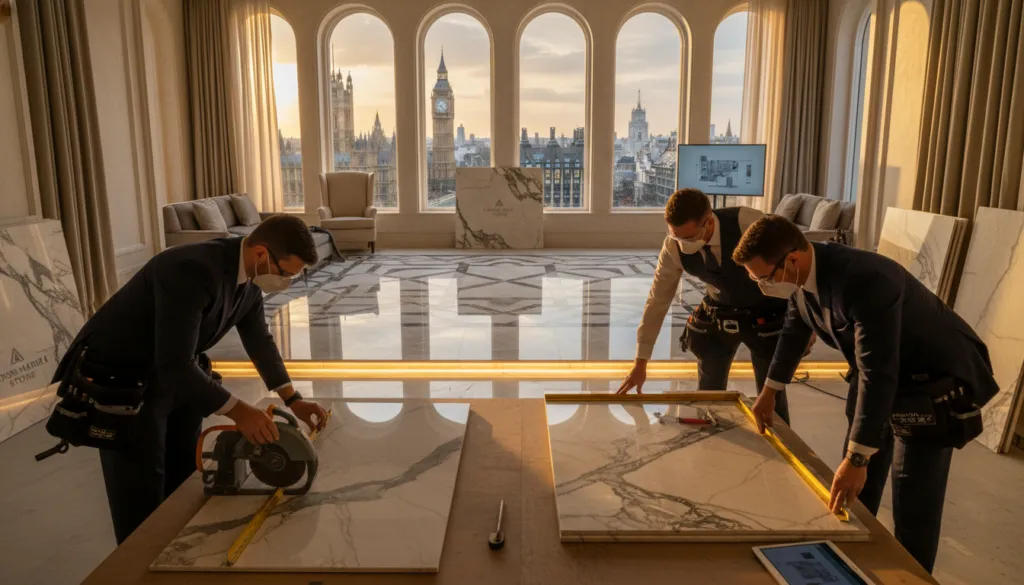 professional fitting procedure for marble flooring installation