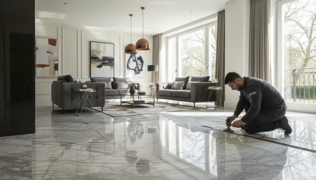 professional marble flooring installation Kensington