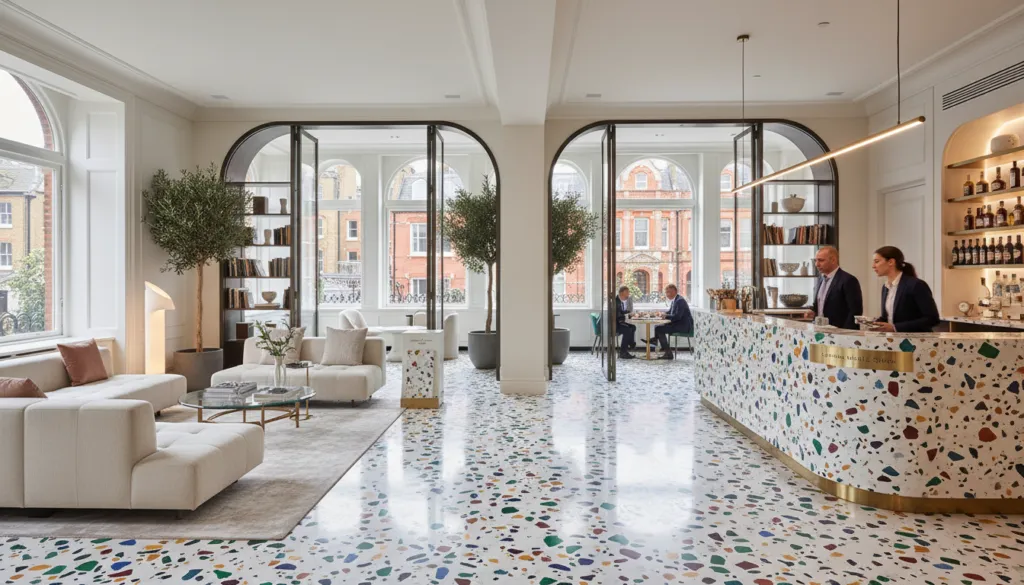 terrazzo flooring Chelsea applications in residential and commercial properties