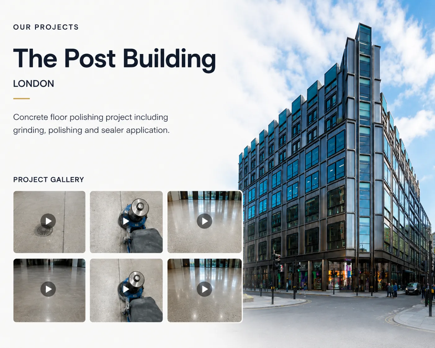 The Post Building: Commercial concrete · Holborn