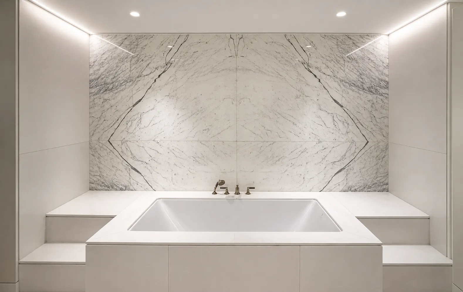 Bookmatched Marble Polishing