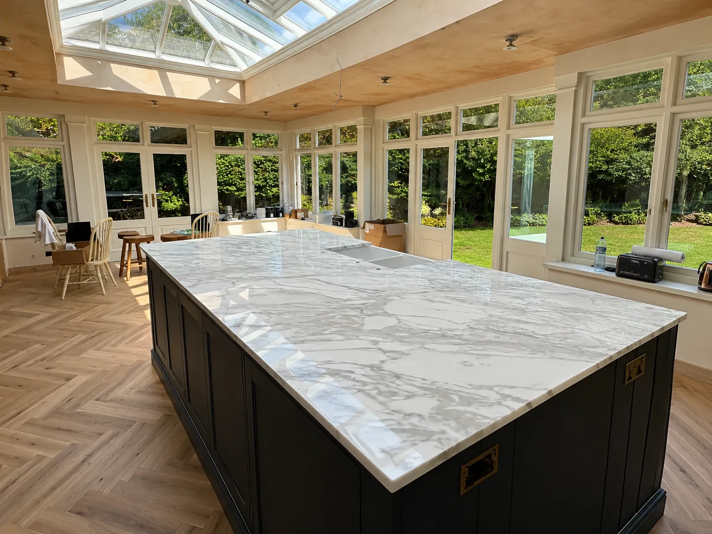 Marble Kitchen Island Polishing